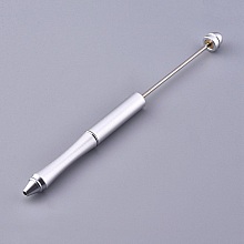 Stylo &agrave; d&eacute;corer pour perles En M&eacute;tal &agrave; Customiser Argent N&deg;02