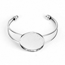 1 Bracelet support cabochon + 1 cabochon verre 30 mm N&deg;01