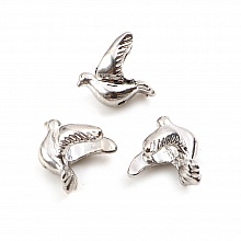 Breloque Perle Oiseau N&deg;03 Argent