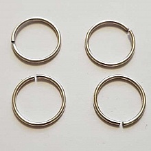 25 anneaux de jonction ouvert 20 mm 01 m&eacute;tal argent&eacute; Argent