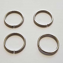 20 anneaux de jonction ouvert 20 mm 02 m&eacute;tal argent&eacute; Argent Vieilli