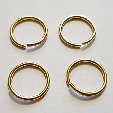 20 anneaux de jonction ouvert 20 mm 02 m&eacute;tal argent&eacute; Dor&eacute;