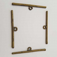 Barre Tige Pour Fermoir En M&eacute;tal Argent&eacute; N&deg;06 Bronze