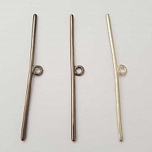 Barre Tige Pour Fermoir En M&eacute;tal Argent&eacute; N&deg;21 lot de 3