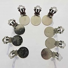 Supports Boucles d'oreilles Clips Plateau N&deg;01 2&eacute;me Choix x 20 Paires