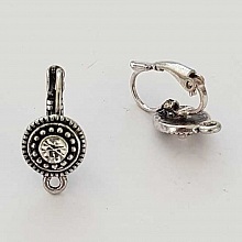 Support Boucle d'oreille Dormeuse N&deg;103-02 x 1 Paire Argent