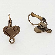 Support Boucle d'oreille Dormeuse N&deg;107 x 1 Paire Bronze