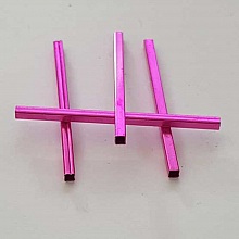 10 Tubes Carr&eacute;s 40 mm Rose