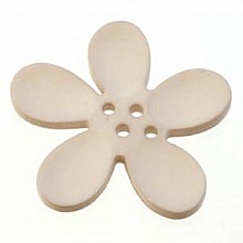 Fleur Orchid&eacute;e r&eacute;sine 4 trous 30 x 3 mm Beige 01