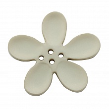 Fleur Orchid&eacute;e r&eacute;sine 4 trous 20 x 3 mm Beige 03