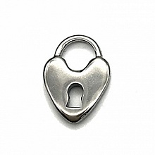 Breloque Acier inoxydable Argent C&oelig;ur N&deg;01