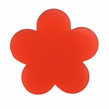 Fleur pvc 26 mm Rouge Opaline