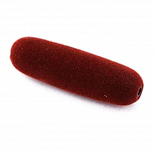 Perle olive r&eacute;sine velours 39 mm Bordeaux