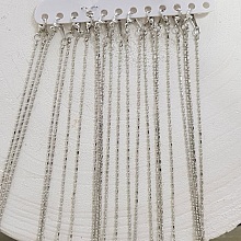 Collier chaine boule M&eacute;tal Argent&eacute; N&deg;01 de 80 cm