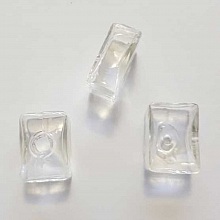 1 Boule en verre &agrave; remplir rectangle de 24 x 19 mm