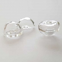 1 Boule en verre Demi Boule 27 mm &agrave; remplir