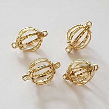 Breloque Cage De 17 mm Dor&eacute; N&deg;01