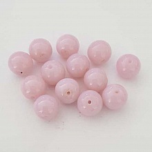 Perle ronde c&eacute;ramique rose 12 mm N&deg;16