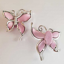 Breloque papillon N&deg;18 Rose