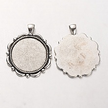 Support cabochon de 30 mm argent, pendentifs cabochon 37 AS