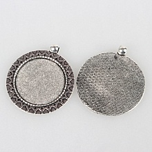 Support cabochon de 30 mm argent, pendentif cabochon 51AS