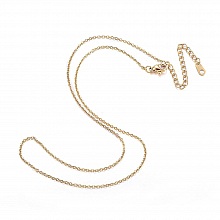 Collier N&deg;18 en acier inoxydable 44 cm Dor&eacute;