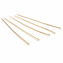 10 Clous &agrave; tiges &agrave; t&ecirc;te plates acier inoxydable 50 mm Dor&eacute;