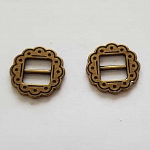 Perle passant pour cuir 10 mm Bronze N&deg;09