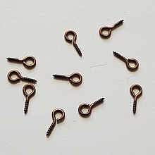 Piton &agrave; vis 10 x 4 mm Bronze 02 x 10 pi&egrave;ces