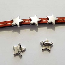 Passant 5 mm en Zamak N&deg;08 Argent &eacute;toile