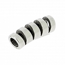 Passant 10 mm en Zamak Rond N&deg;01 Argent