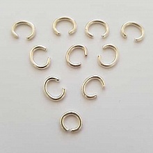 10 Anneaux de jonction ouvert 08 mm En Zamak ( plaqu&eacute; Argent)