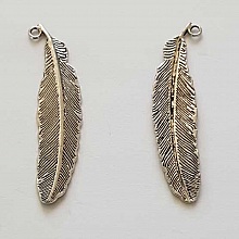 Breloque Plume N&deg;11 Argent