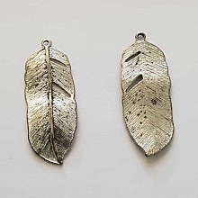 Breloque Plume N&deg;12 Argent