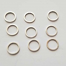 Anneau Ferm&eacute; Connecteur 10 mm Argent N&deg;01