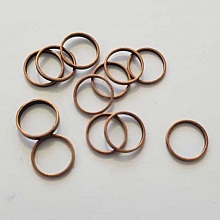 Anneau Ferm&eacute; Connecteur 10 mm Bronze N&deg;02 Fin