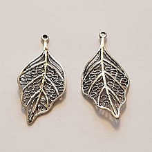 Breloque Fleur M&eacute;tal N&deg;144 Argent