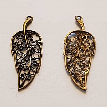 Breloque Fleur M&eacute;tal N&deg;145 Bronze