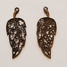 Breloque Fleur M&eacute;tal N&deg;145 Bronze 02