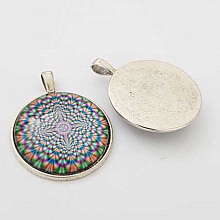 Pendentif Cabochon 30 mm Fantaisie N&deg;02-04