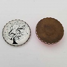 Pendentif Cabochon 30 mm Fantaisie N&deg;03-05 musique