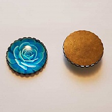 Pendentif Cabochon 30 mm Fantaisie N&deg;10-05 Fleur
