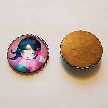Pendentif Cabochon 25 mm Fantaisie N&deg;12-05