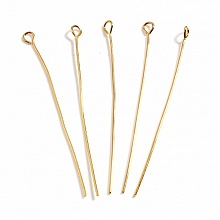10 Clous &agrave; tiges &agrave; t&ecirc;te ronde acier inoxydable 50 mm Dor&eacute;