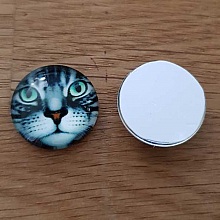 cabochon rond en verre 20mm divers 006