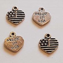 Breloques C&oelig;ur N&deg;52 Argent