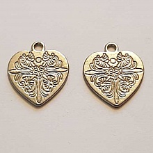 Breloques C&oelig;ur N&deg;62 Argent