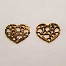 Breloques C&oelig;ur N&deg;64 Bronze