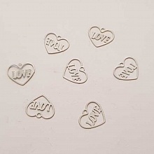 Breloques C&oelig;ur N&deg;87 C&oelig;ur Blanc Love