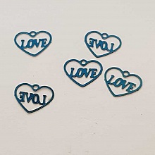 Breloques C&oelig;ur N&deg;87 C&oelig;ur Bleu Love